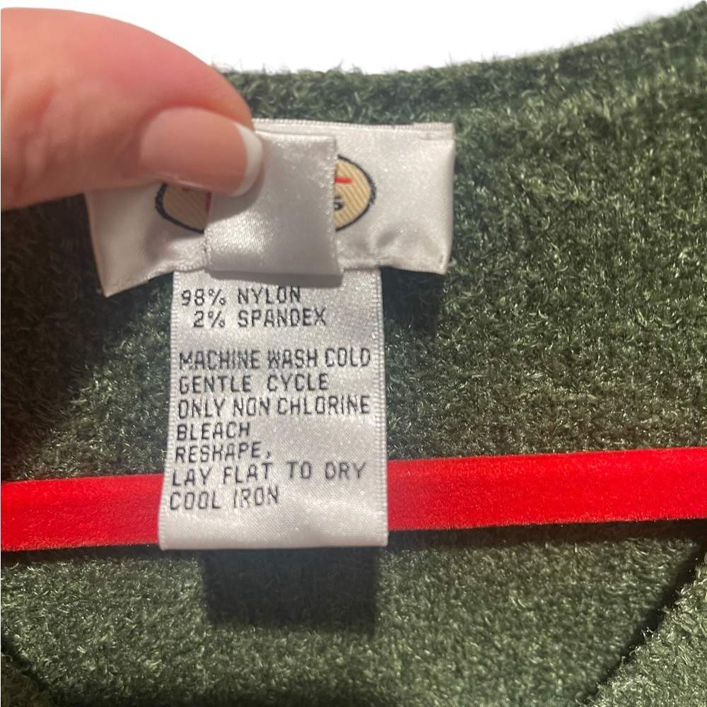 TALBOTS Chunky Knit V-Neck Chenille Sweater - Picture 3 of 5